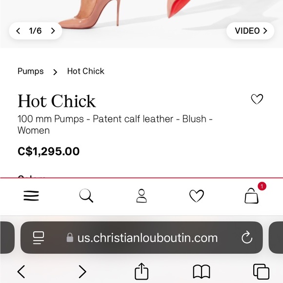 Louboutin Hot Chick Nude Size 36 - Picture 5 of 7